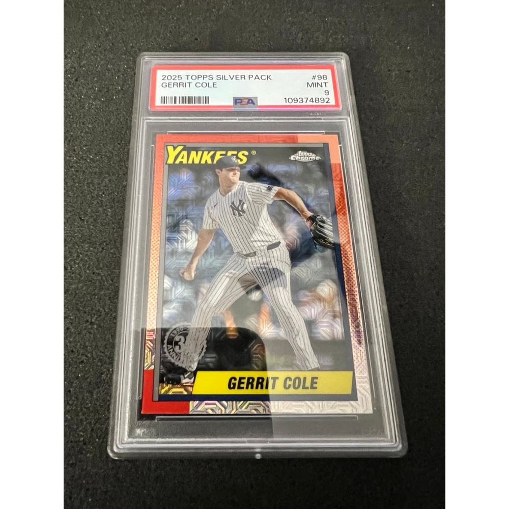 2025 TOPPS SILVER PACK 1990 CHROME PROMO #98 GERRIT COLE